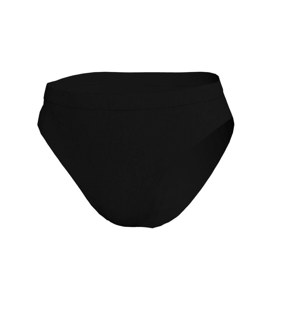 Elevated Essential Bikinihöschen mit hoher Taille - Schwarz