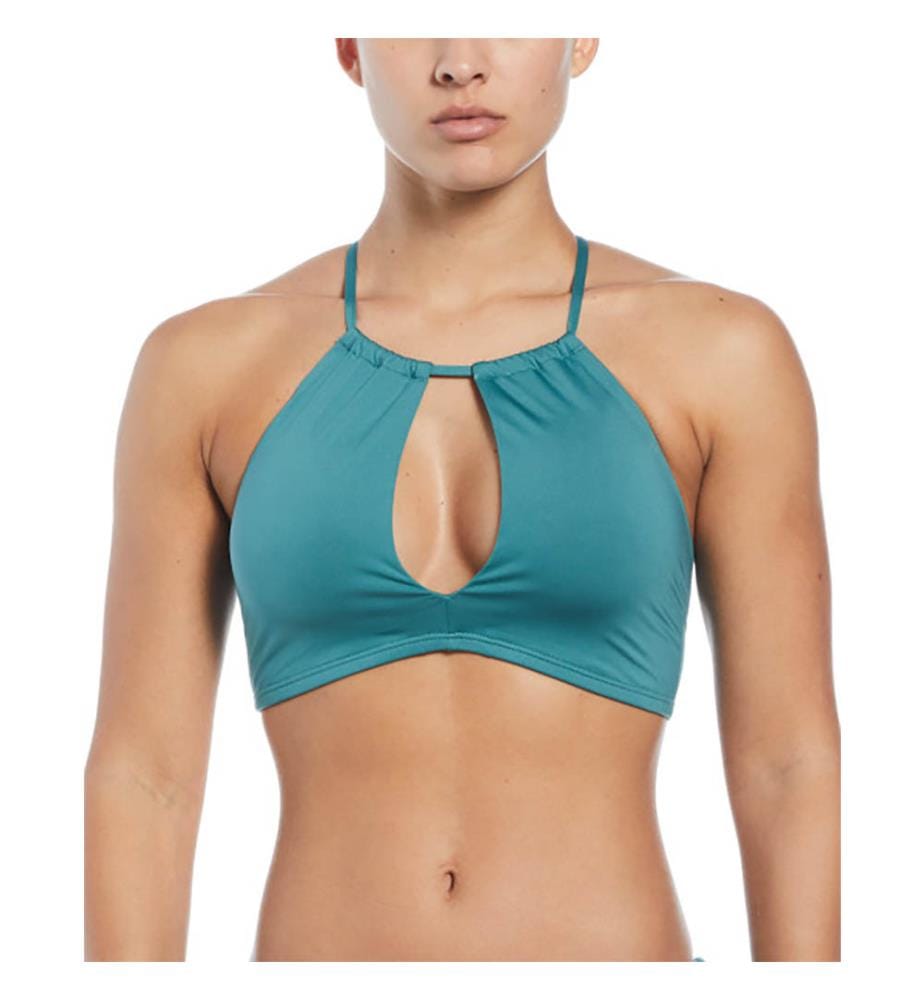 Top bikini con collo alto stringato - Bicoastal
