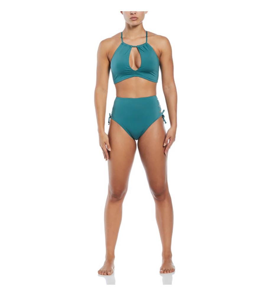 Top bikini con collo alto stringato - Bicoastal