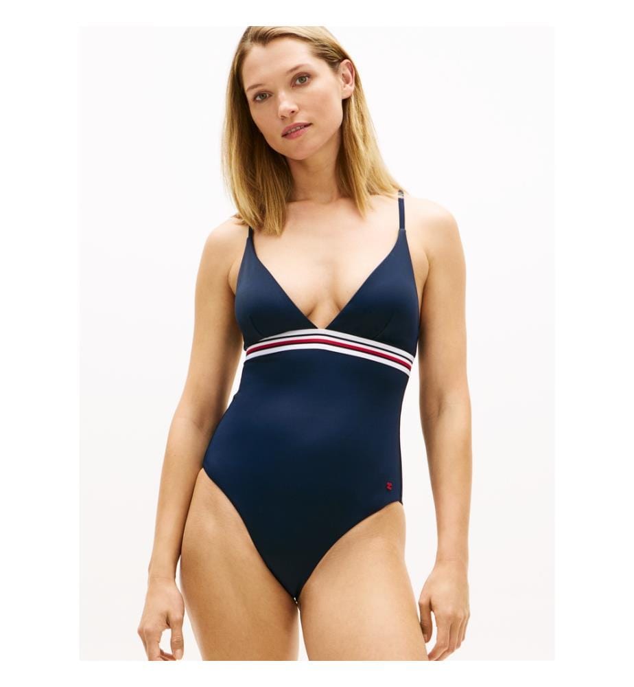 Triangle Global Stripe Badeanzug - Marine