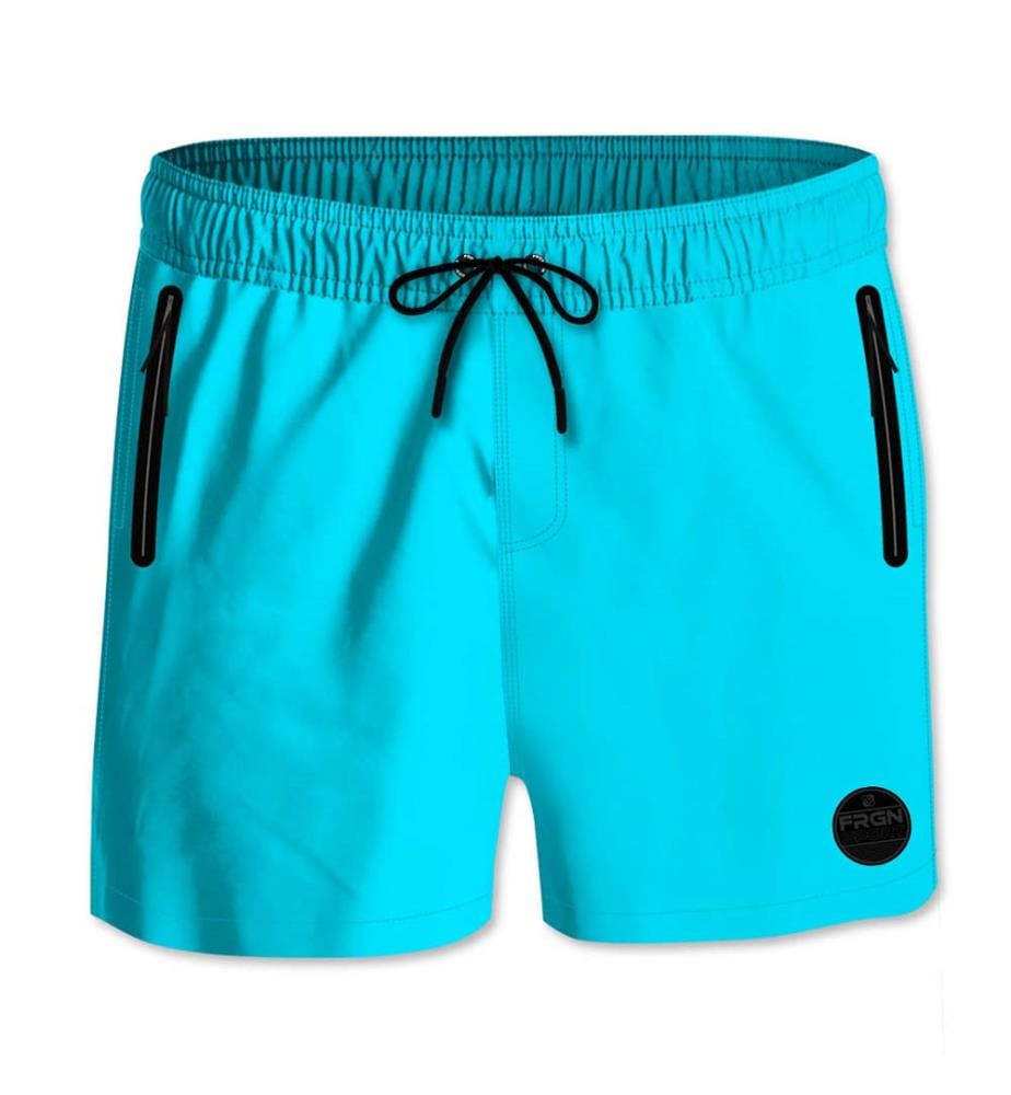 Short de Bain Neon Premium - Bleu et Noir