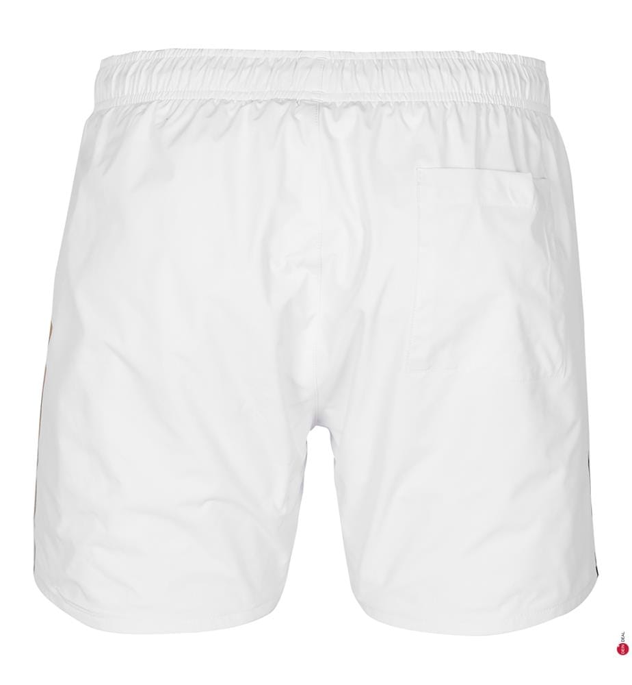 Short de Bain Iconic Regular Fit - Blanc
