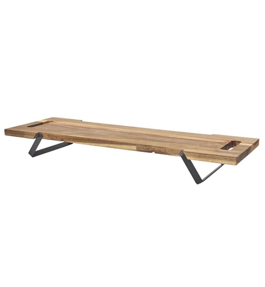 Präsentationsbrett 55 cm - Braun und Schwarz