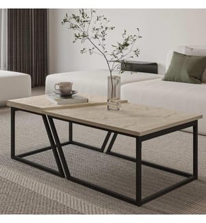 Couchtisch-Set – Travertin