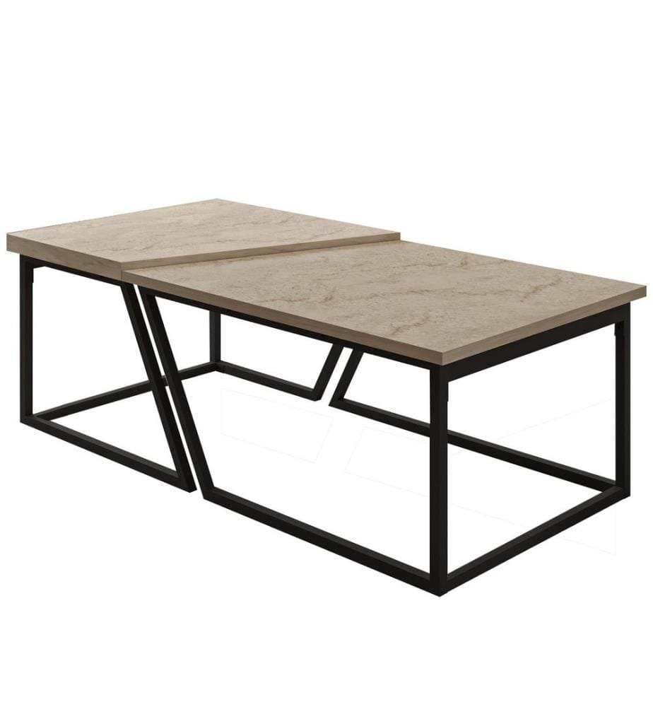 Couchtisch-Set – Travertin