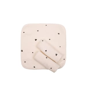 ZEWI bébé-jou Baby-Waschlappen classic Hearts 3 Stück