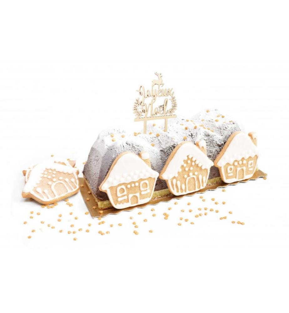 Cake Topper Holz Joyeux Noel