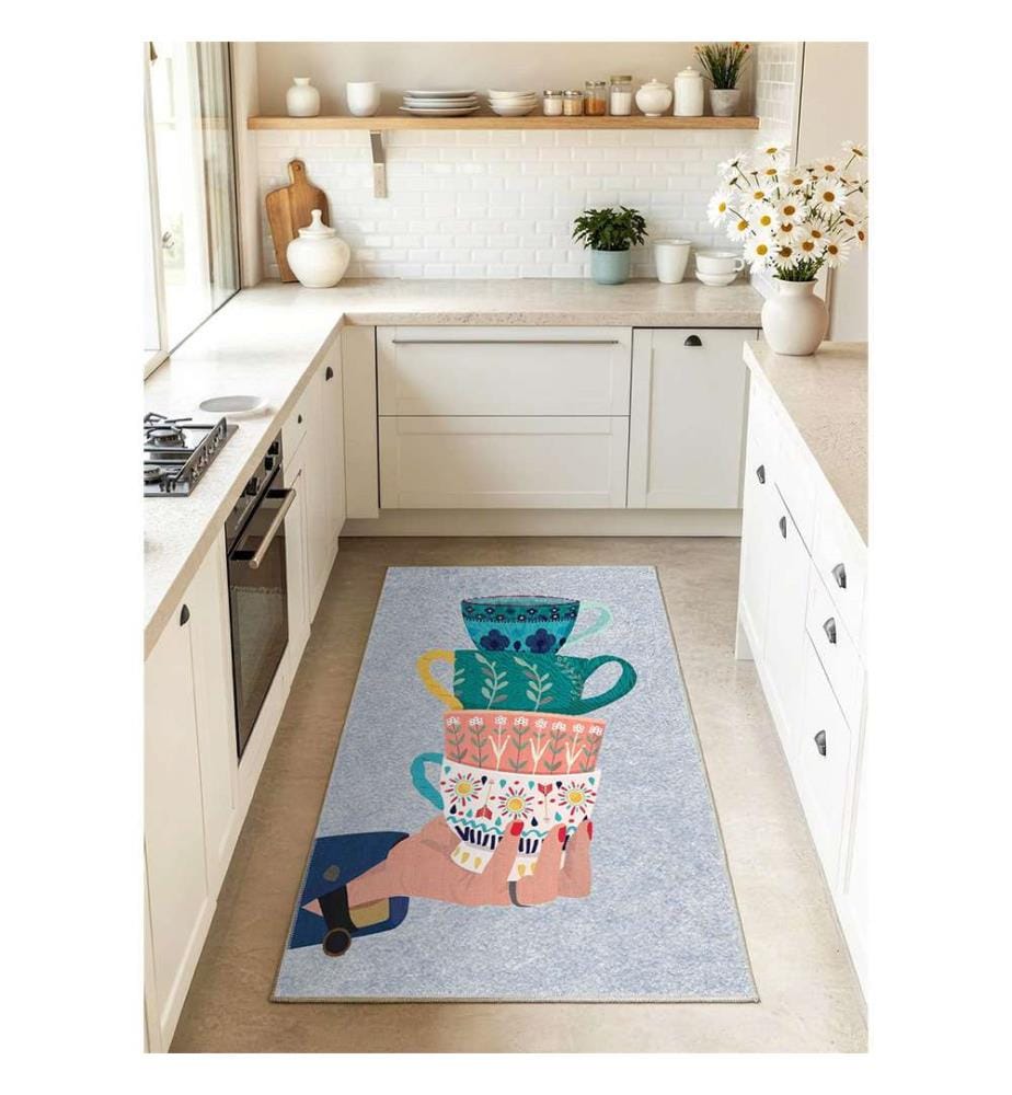 Tappetino rettangolare in EVA 80 x 120 cm - Blu