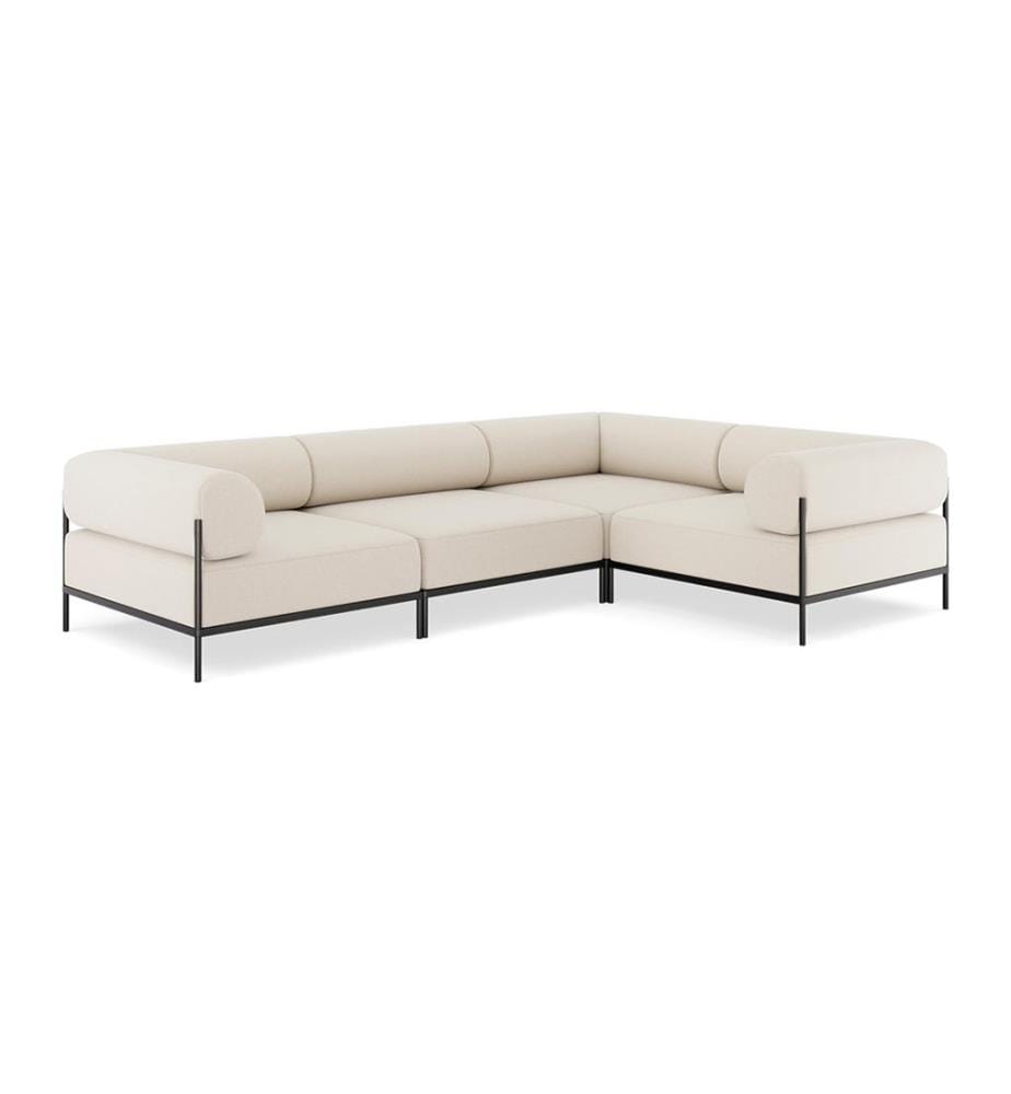Marcia 4-Sitzer L-förmiges Sofa - Creme