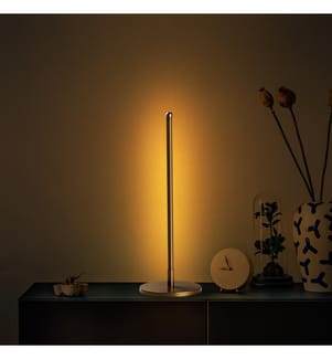 Tischlampe, Gold, Metallkörper