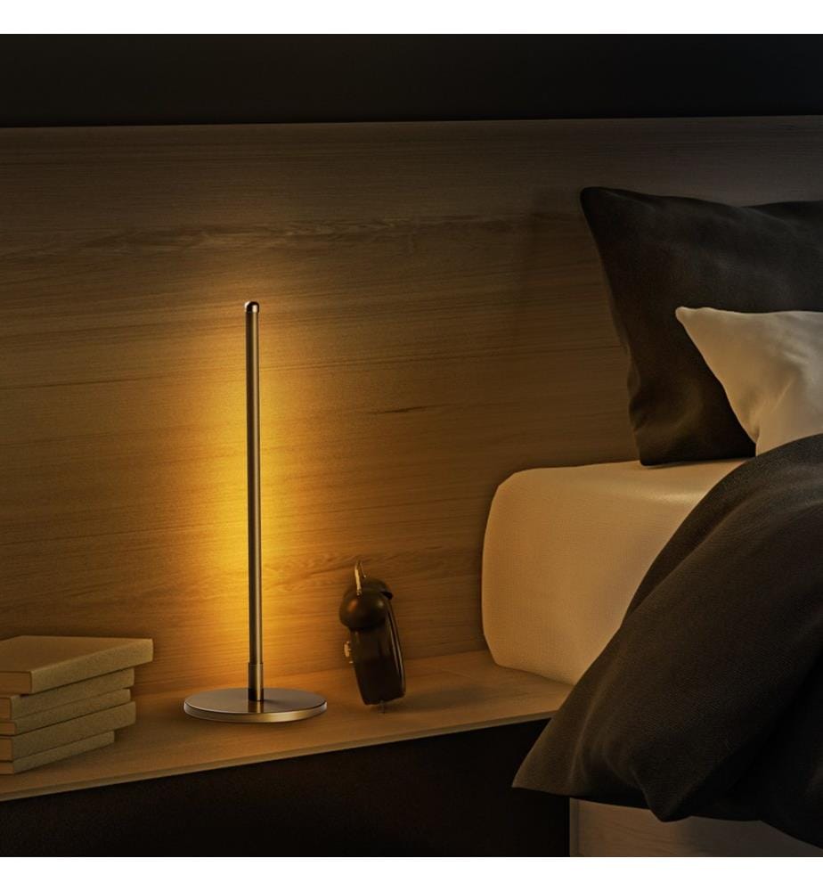 Tischlampe, Gold, Metallkörper