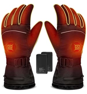 Warmer Winterhandschuh elektrisch aufladbar mit 3 Modi - Schwarz