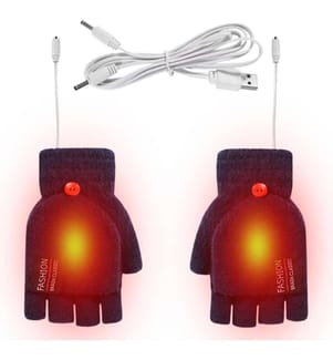 Beheizte Strickhandschuhe - Marine