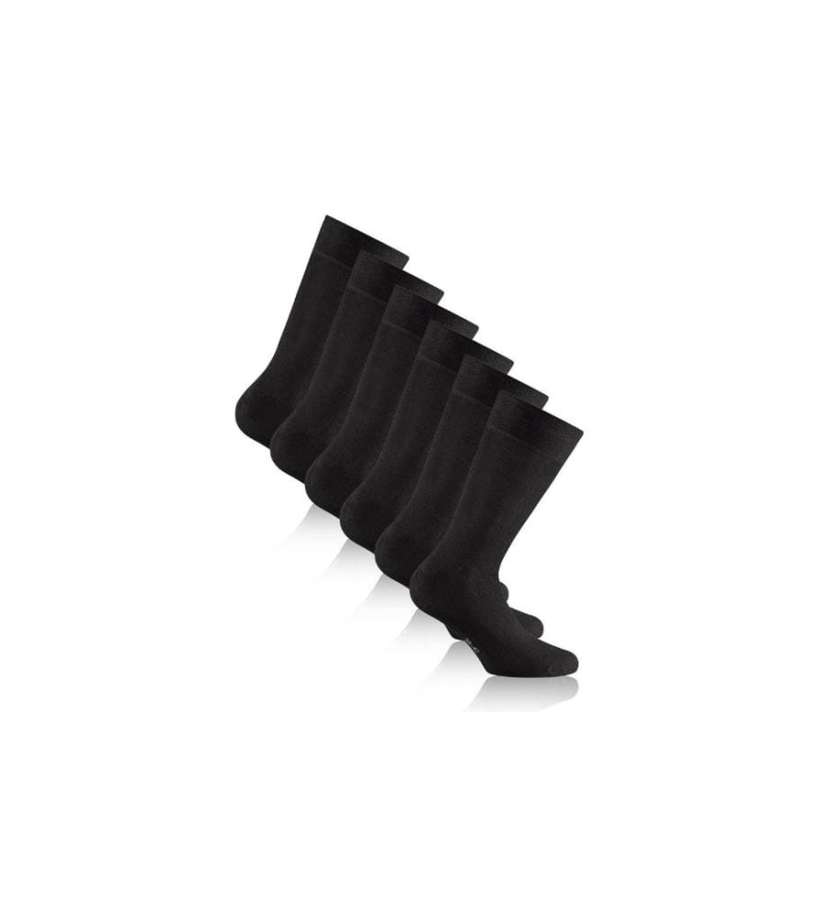 ROHNER - Socks Socken Wool and Cotton Schwarz 3er-Pack