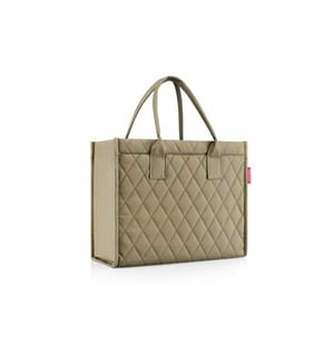 REISENTHEL - Tasche daily shopper Rhombus olive