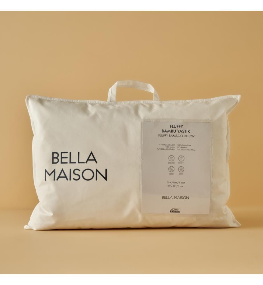 Oreiller en bambou Fluffy 50x70 cm - Blanc