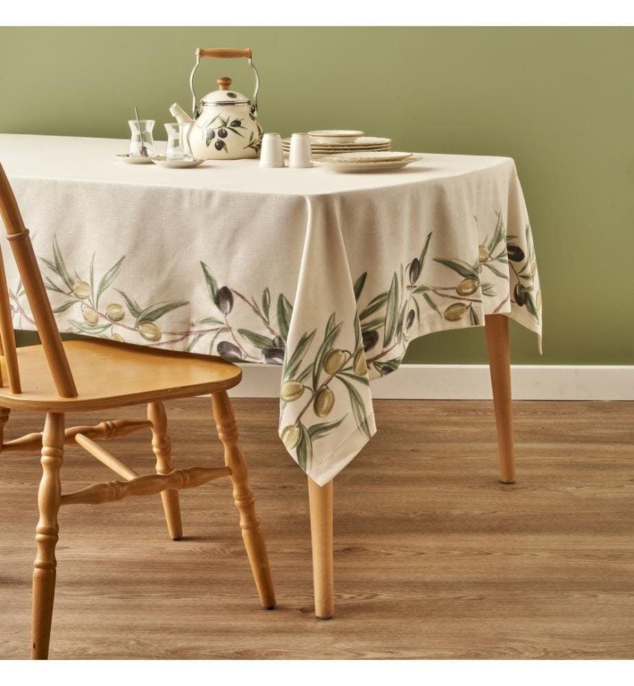 Nappe Olive 150x250 cm - Crème