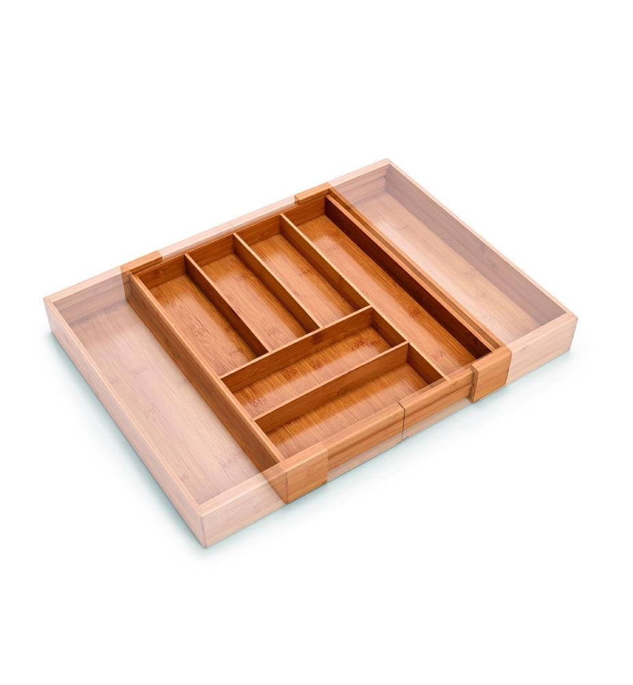 ZELLER - Range-Couverts, Extensible, En Bambou