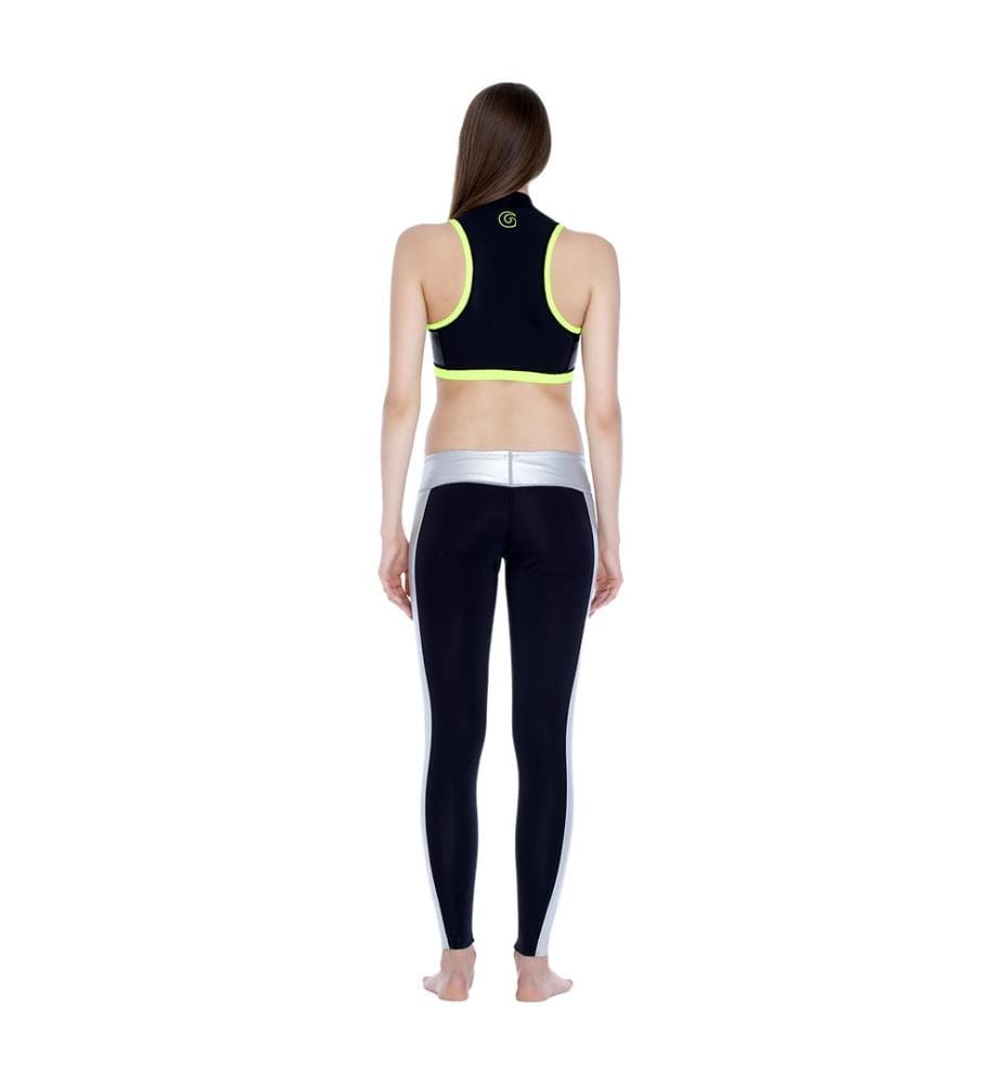 Leggings - Schwarz und Silber