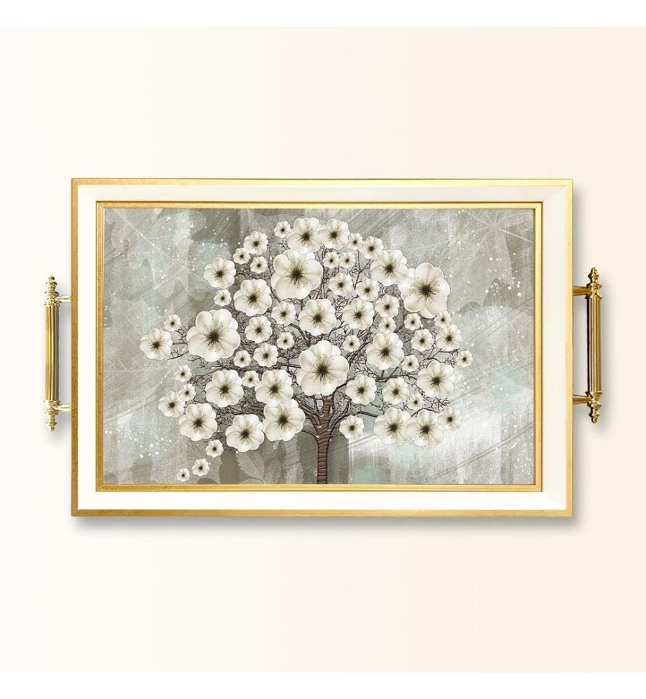 Tablett, 100 % Glas, mehrfarbig