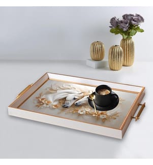 Tablett, 100 % Glas, mehrfarbig