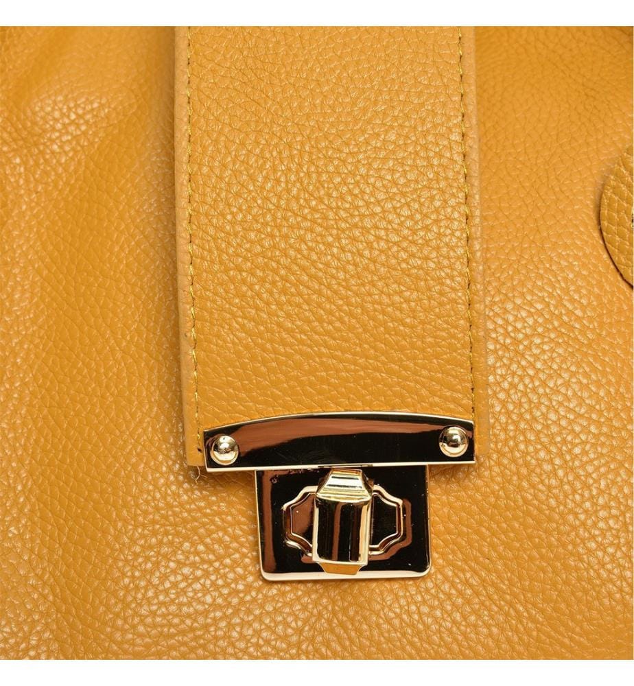 Borsa con manico superiore - Senape