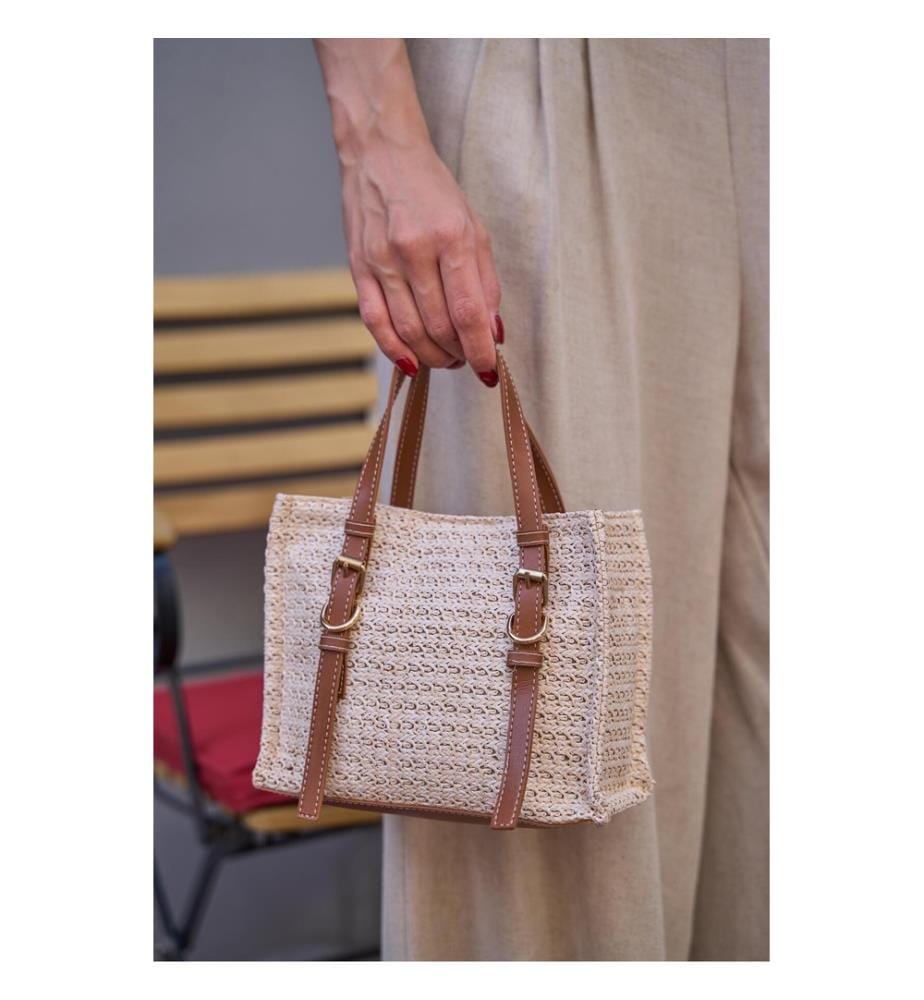 Handtasche - Cremefarben