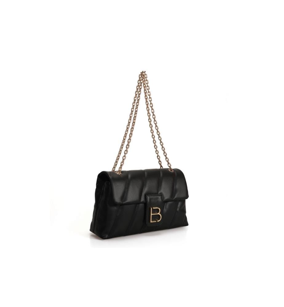 Umhängetasche, Schwarz, 100% Polyvinyl Leder