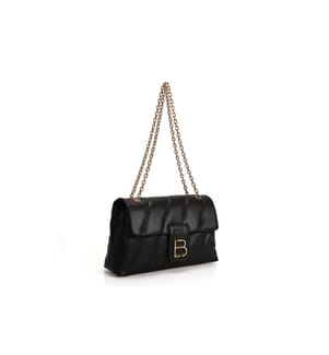 Umhängetasche, Schwarz, 100% Polyvinyl Leder