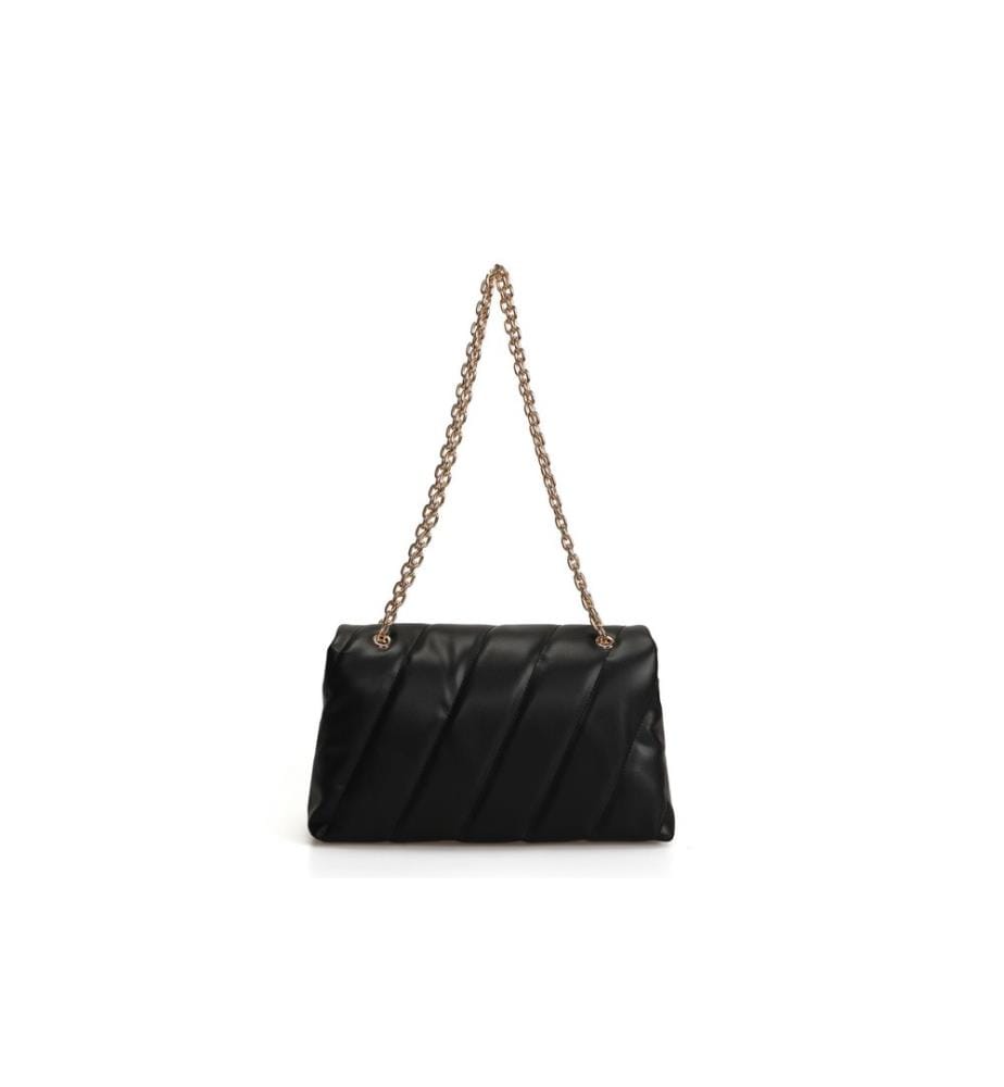 Umhängetasche, Schwarz, 100% Polyvinyl Leder