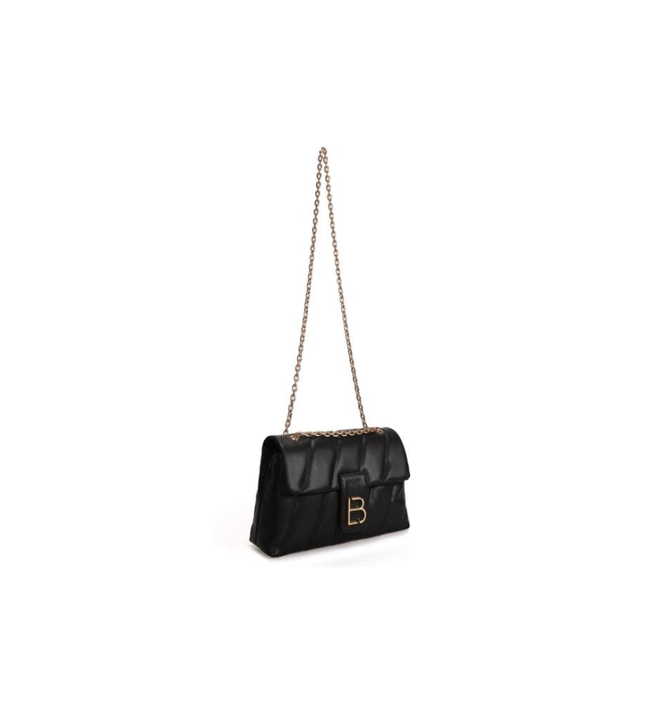 Umhängetasche, Schwarz, 100% Polyvinyl Leder
