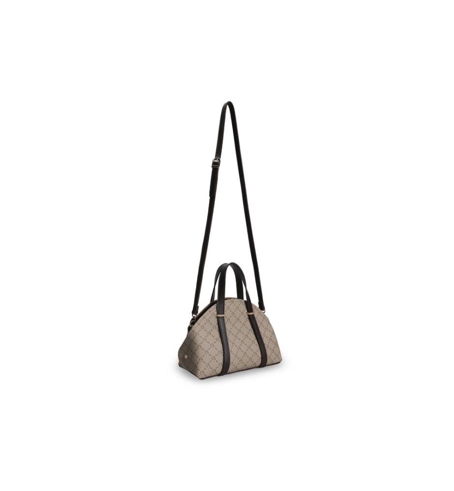 Handtasche - Creme, Braun