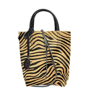 Handtasche - Braunes Zebra
