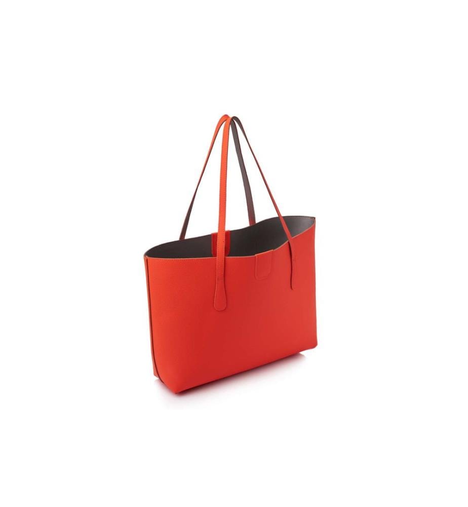 Tragetasche, Orange, 100 % POLYVINYL-LEDER
