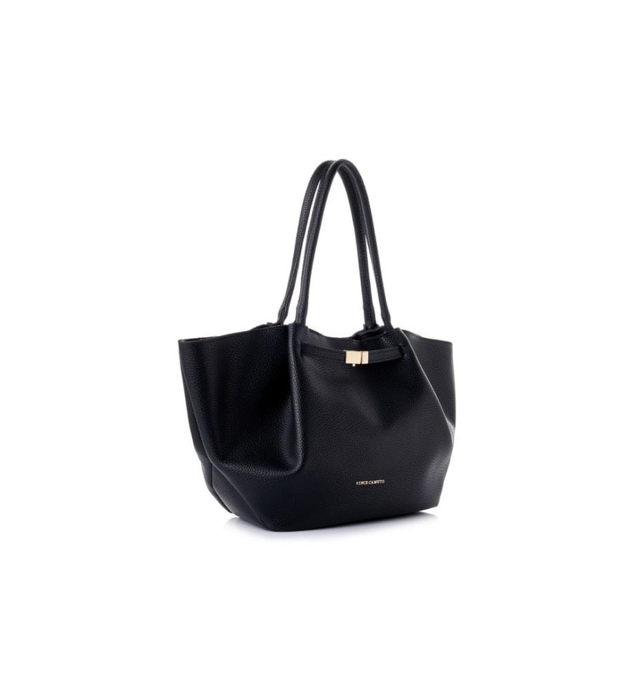 Tragetasche, schwarz, 100 % POLYVINYL-LEDER