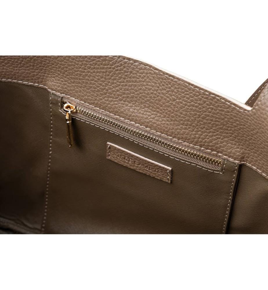 Tragetasche, Nerz, 100 % POLYVINYL-LEDER