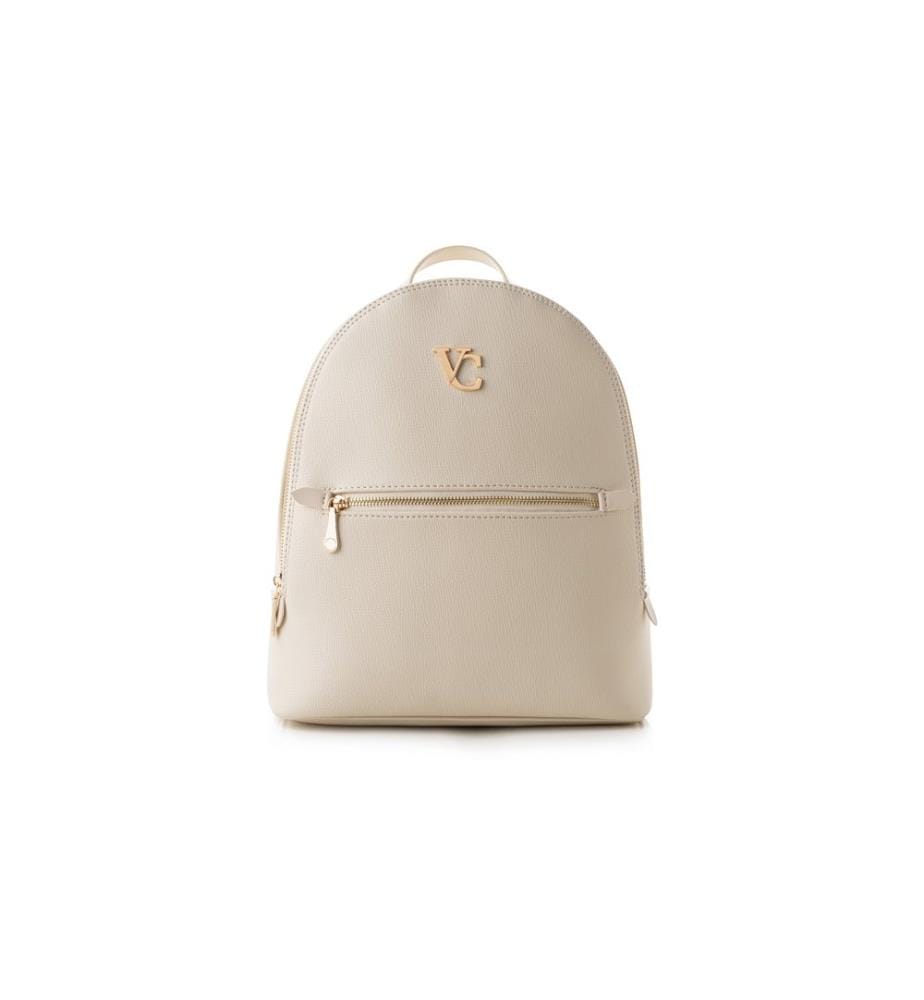 Rucksack, cremefarben, 100 % POLYVINYL-LEDER
