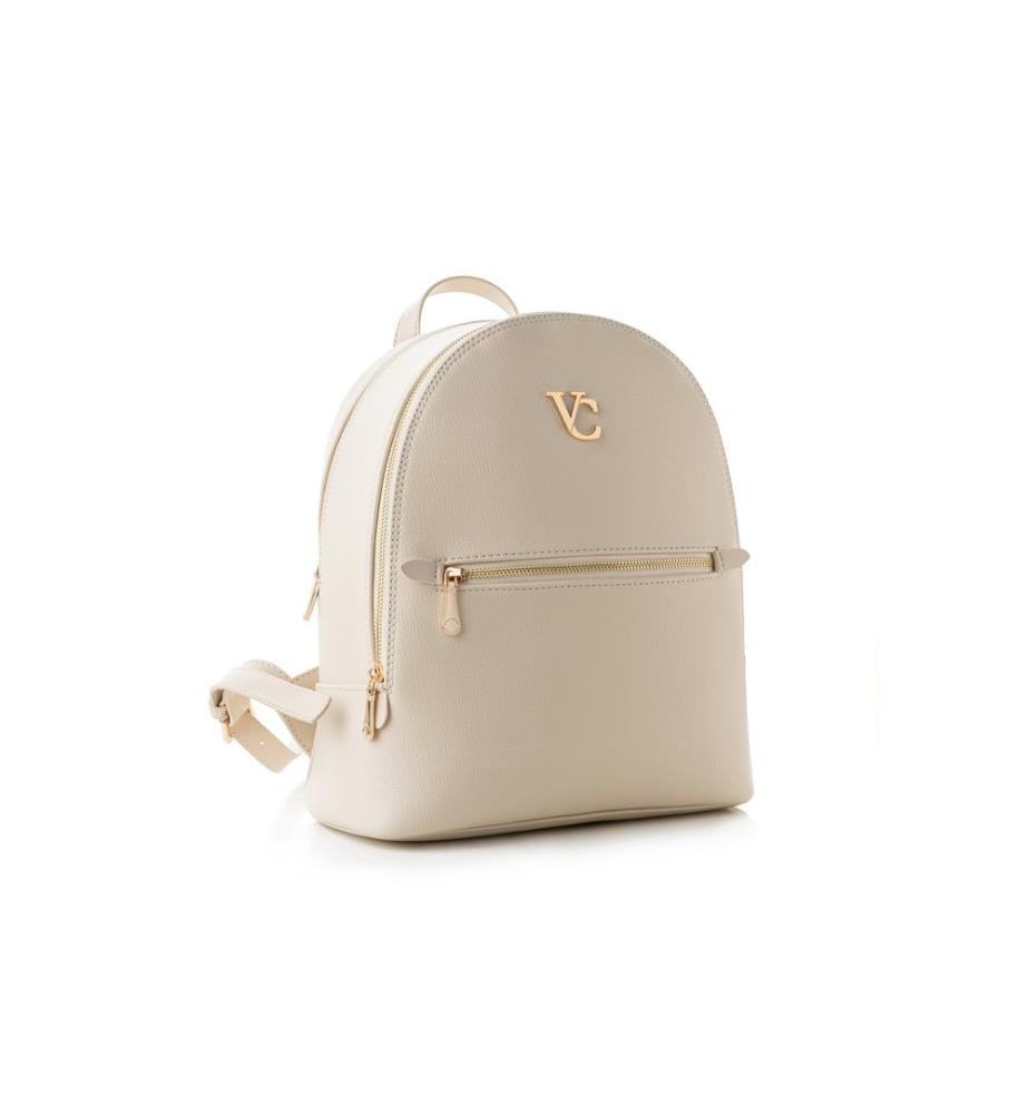Rucksack, cremefarben, 100 % POLYVINYL-LEDER