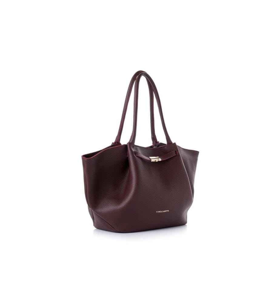 Tragetasche, burgunderrot, 100 % POLYVINYL-LEDER