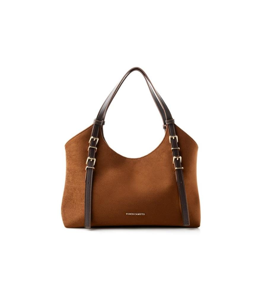 Tragetasche, Braun, 100 % POLYVINYL-LEDER