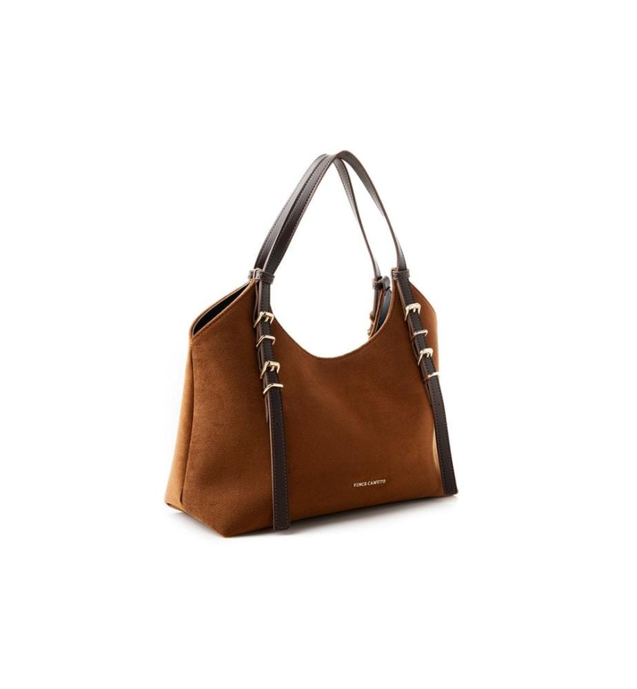 Tragetasche, Braun, 100 % POLYVINYL-LEDER