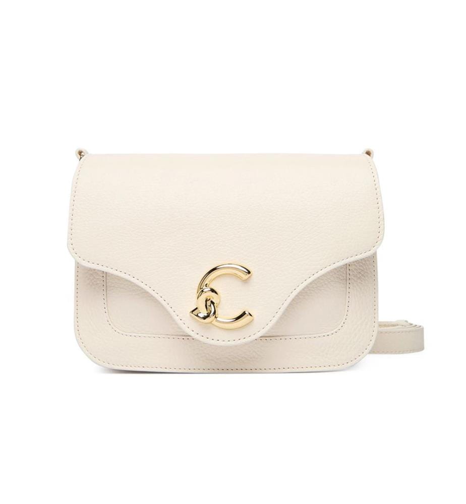 C-Me Handbag Granulated leather - Pearl