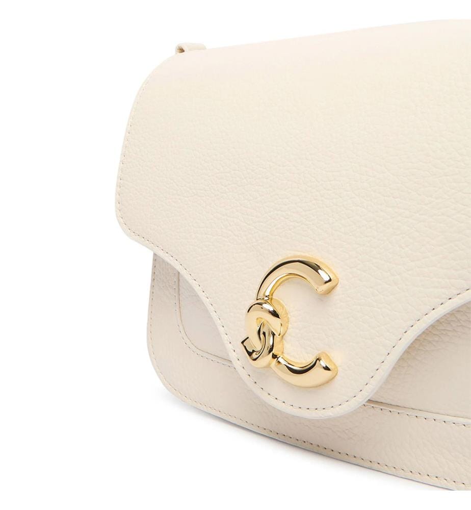 C-Me Handbag Granulated leather - Pearl