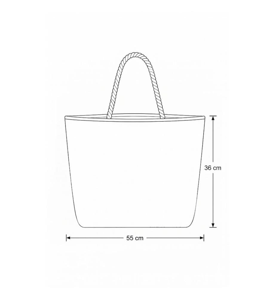 Strandtasche, 100 % Polyester, mehrfarbig
