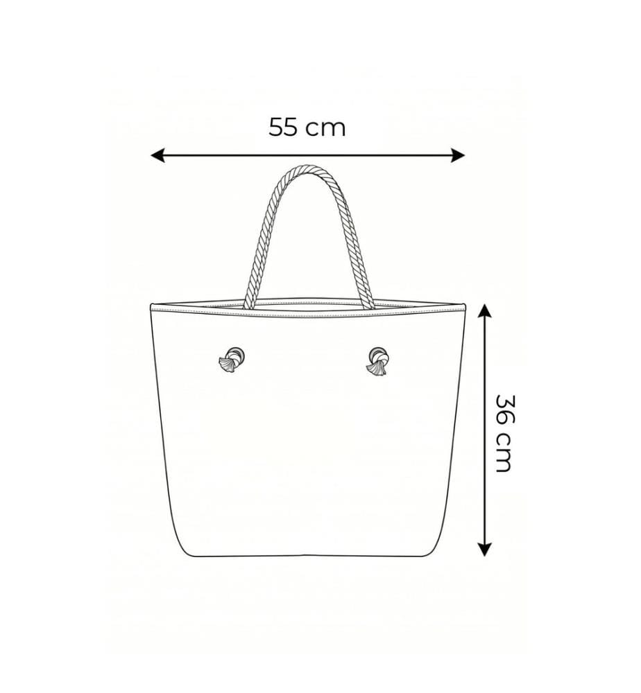 Strandtasche, 100 % Polyester, Blau