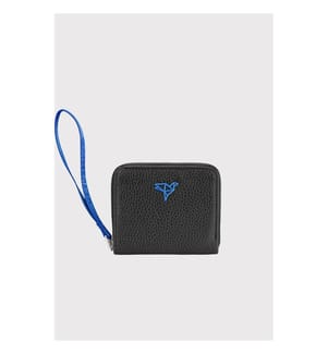 Damengeldbörse, 100 % PU-Leder, Blau