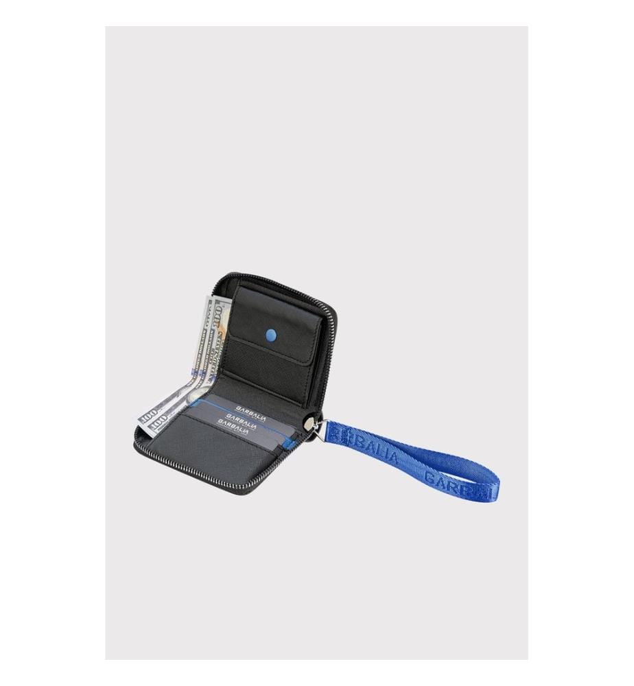 Damengeldbörse, 100 % PU-Leder, Blau
