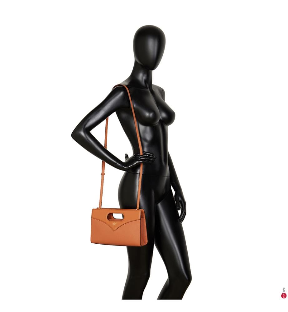 Sac Bandoulière Small Diamond - Brun