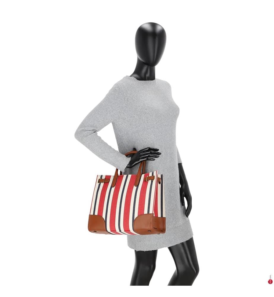 Handtasche - Braun & Weiss