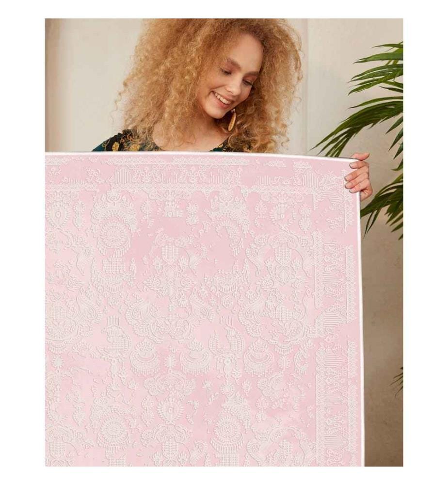Teppich, Rosa, 100% Baumwolle, 90 x 180 cm